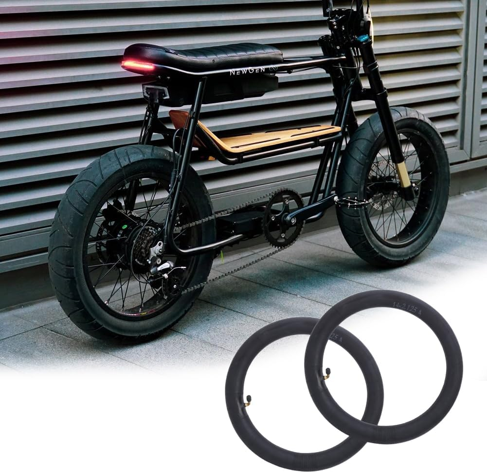Lwuey 14Inch Bike Inner Tube, Electric Bikes Replacement Tubes Bicycle Inners Tubing Rubber Tool with Angled Valve Stem Inflation Gas Scooters Electrical Mini Mobility Scooters 2 Packs image number 5