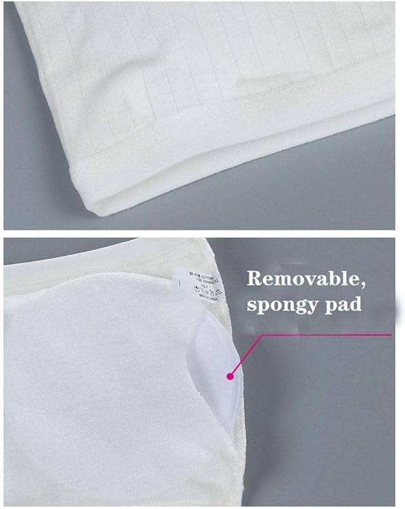 3Pack Girls Strapless Bandeau Bra，Seamless Girls Training Bras for Teens，Sports Tube Top Bra image number 2