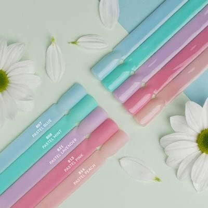 Semilac Extend UV Nail Polish 5-In-1 Green Colour 808 Pastel Mint 7 Ml Innovative UV LED Colour Polish for Colour-Intensive Fingernails Nail Polish image number 7