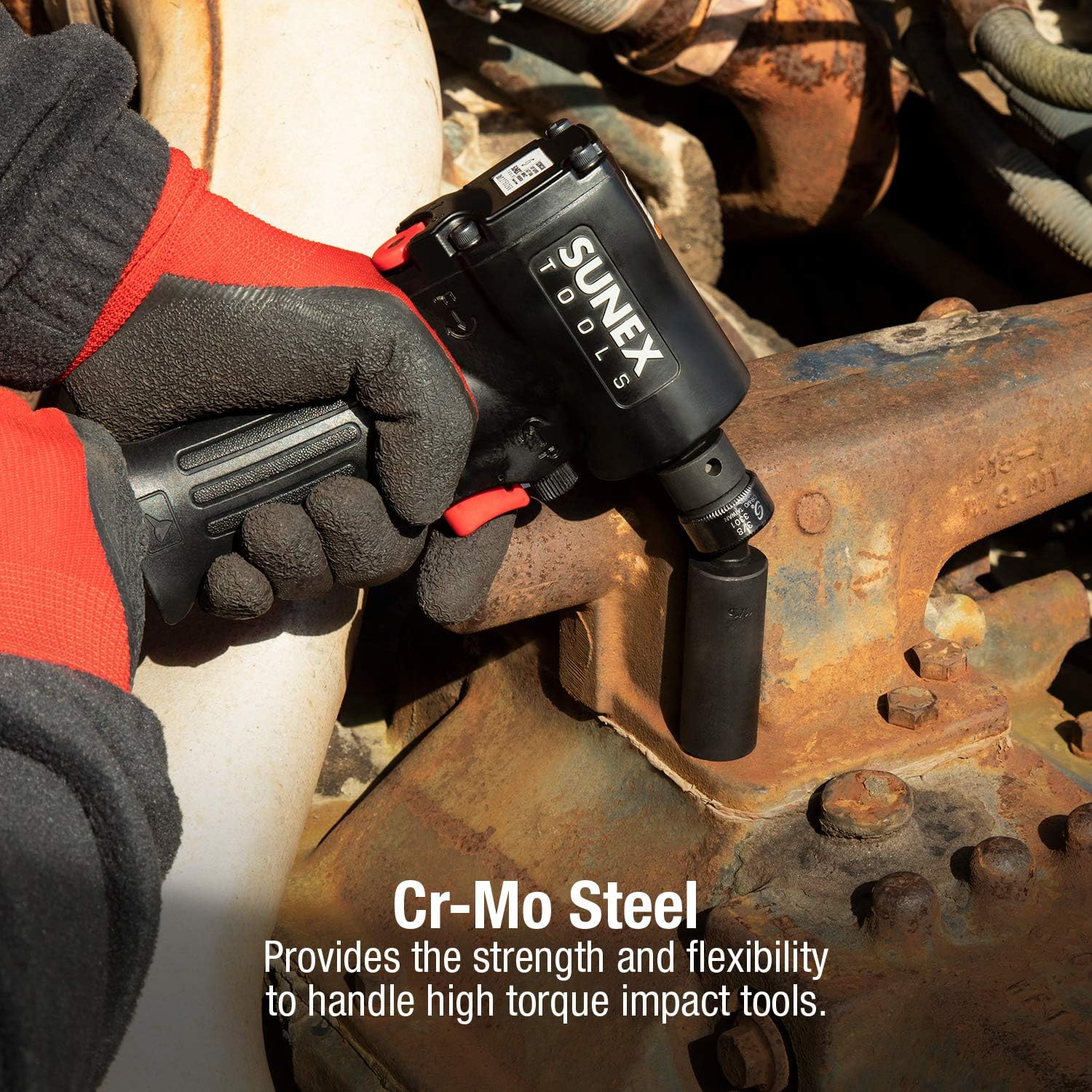 Sunex 3301 3/8-Inch Drive Impact Universal Joint, Standard, 6-Point, Cr-Mo image number 2