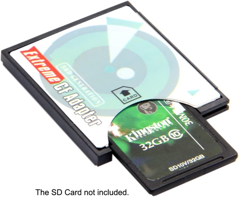 NFHK Camera SD SDHC SDXC to High-Speed Extreme Compact Flash CF Type I Memory Card Adapter image number 6