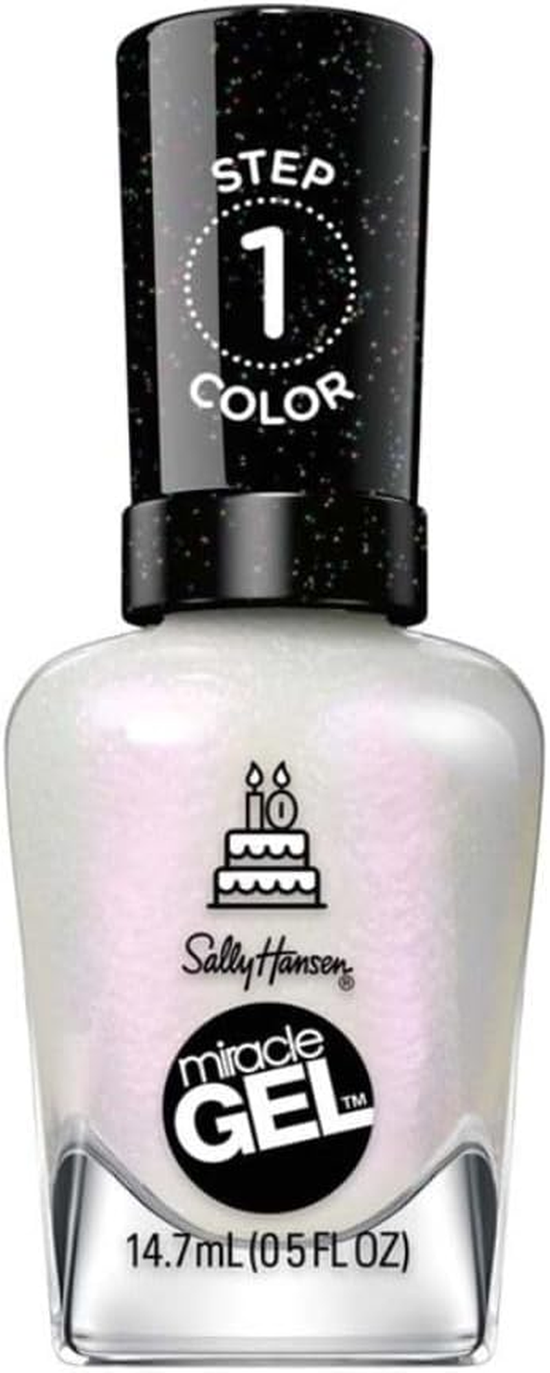 Sally Hansen Miracle Gel Nail Polish - Twinkle Whites, 14.7 ML image number 3