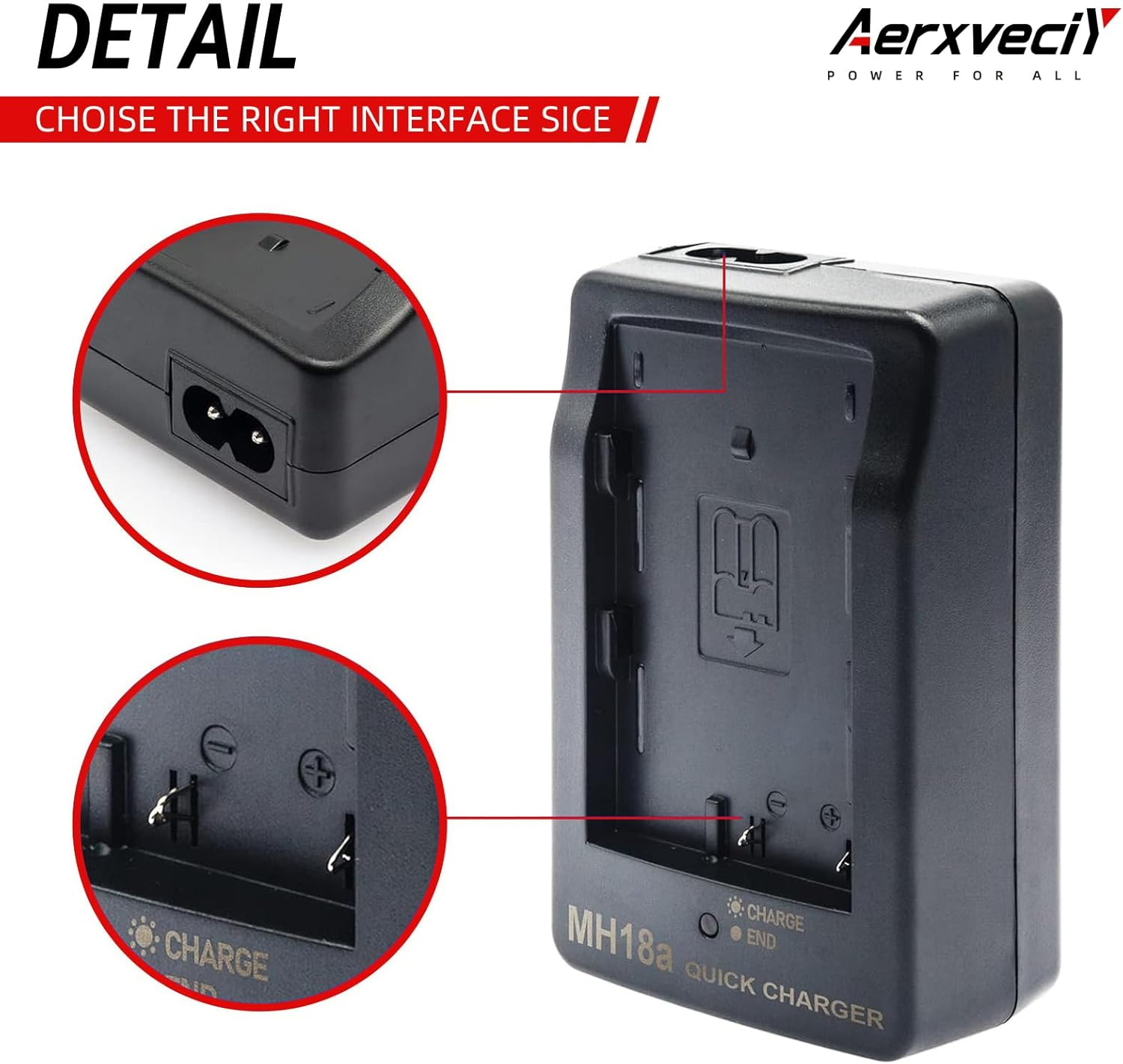 Mh-18A Battery Quick Charger for Compatible with Nikon EN-EL3 En-El3E En-El3A Batteries for D50 D70 D70S D80 D90 D100 D200 D300 D300S D700 Digital SLR Cameras Power Supply image number 4