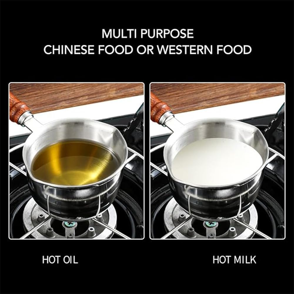 Stainless Steel Sauce Pan with Pour Spout, 500Ml Mini Cooking Pot, Butter Warmer and Chocolate Melting Pot image number 5