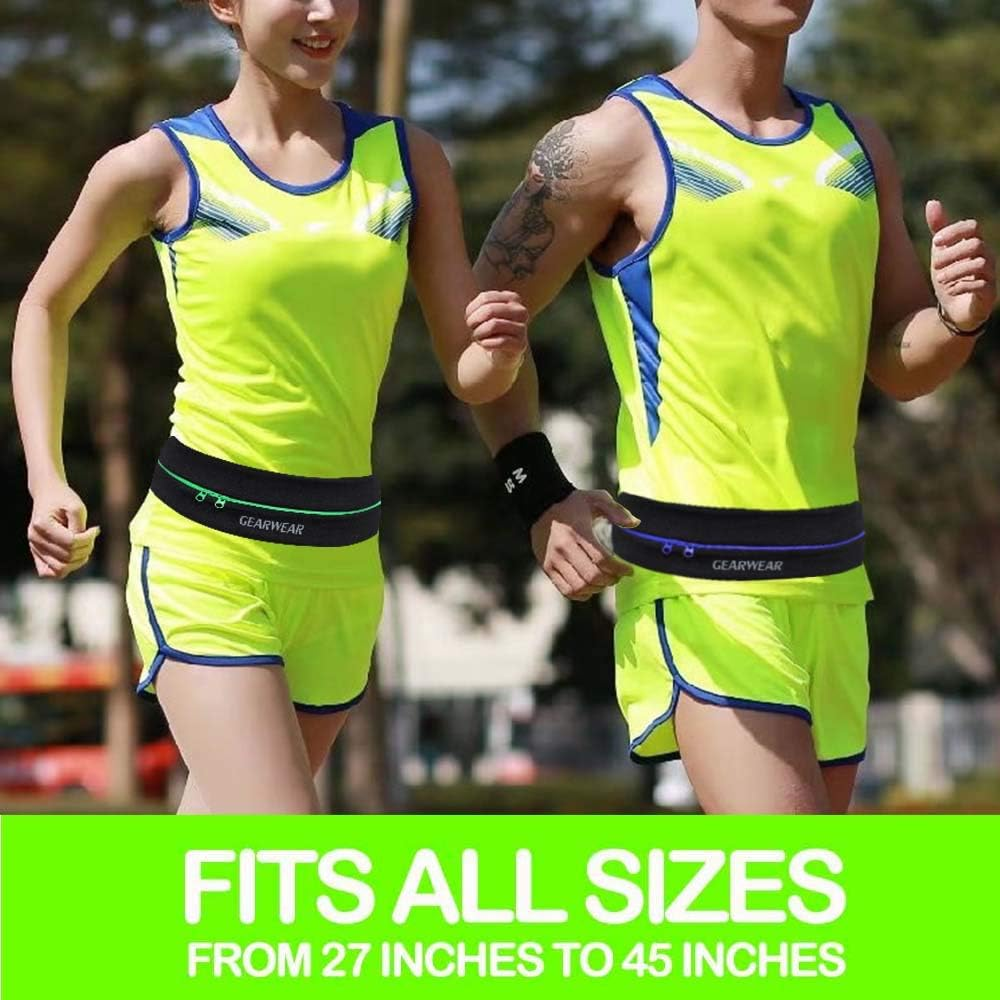 GEARWEAR Running Phone Holder Runner Belt Waist Pocket for Workout Fitness Walking Jogging Exercise Sport Gym for Iphone XR XS MAX 8 plus Samsung S10 image number 4