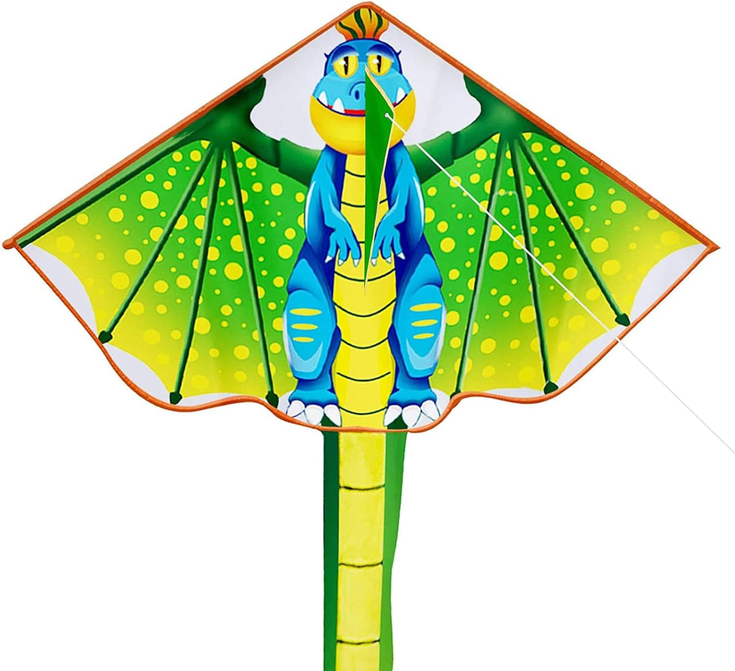 Hapurs Large Kite, Single Line Colorful Kites with Long Tail Beginner, Beach Kite with Winding Handle and Line for Kids and Audlts Beach Outdoor Park Games Activities