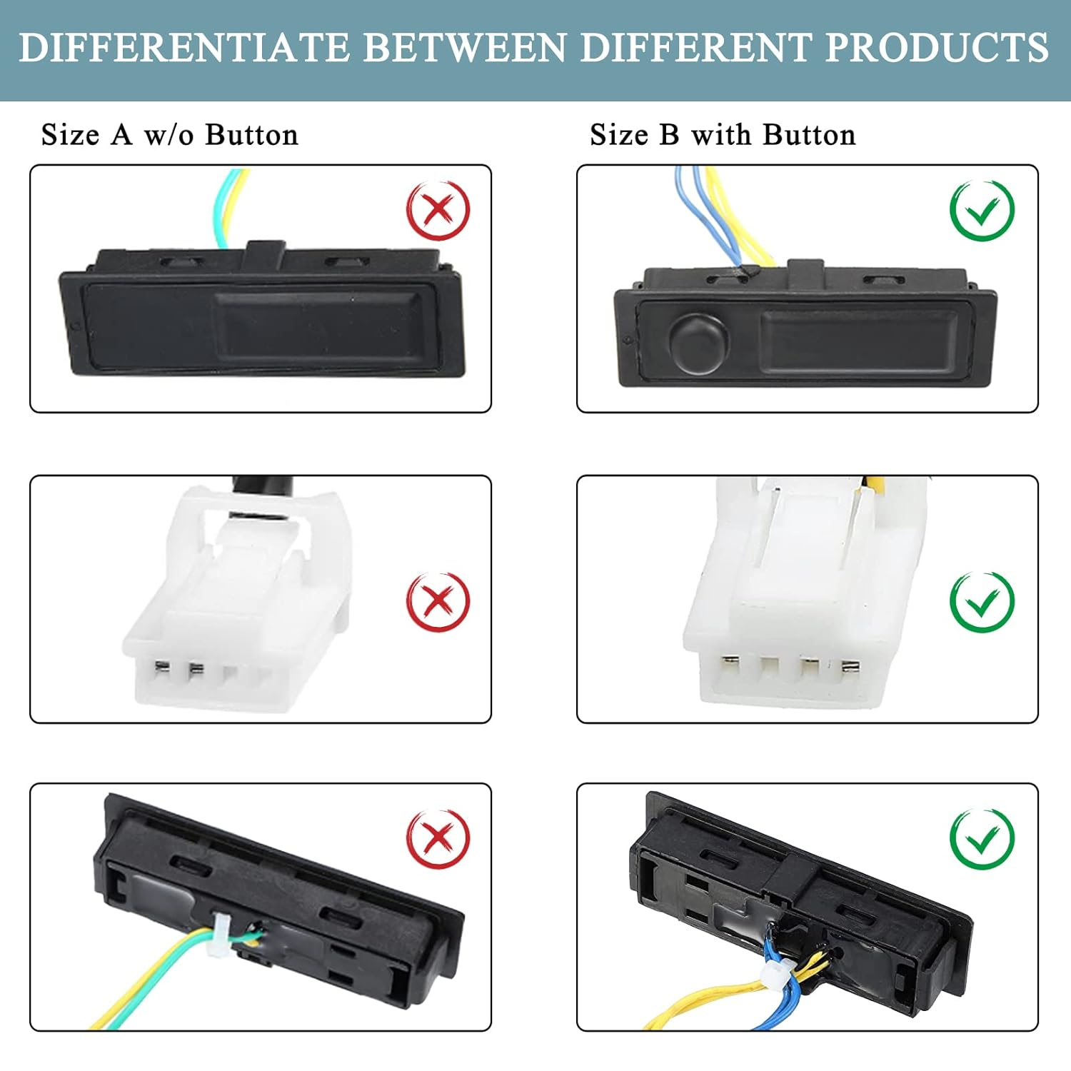 E-Vniko Rear Liftgate Trunk Open Release Switch Compatible for Nissan Pathfinder 2014-2019 Replace Tailgate Lid Switch 25380-3JA0A image number 5