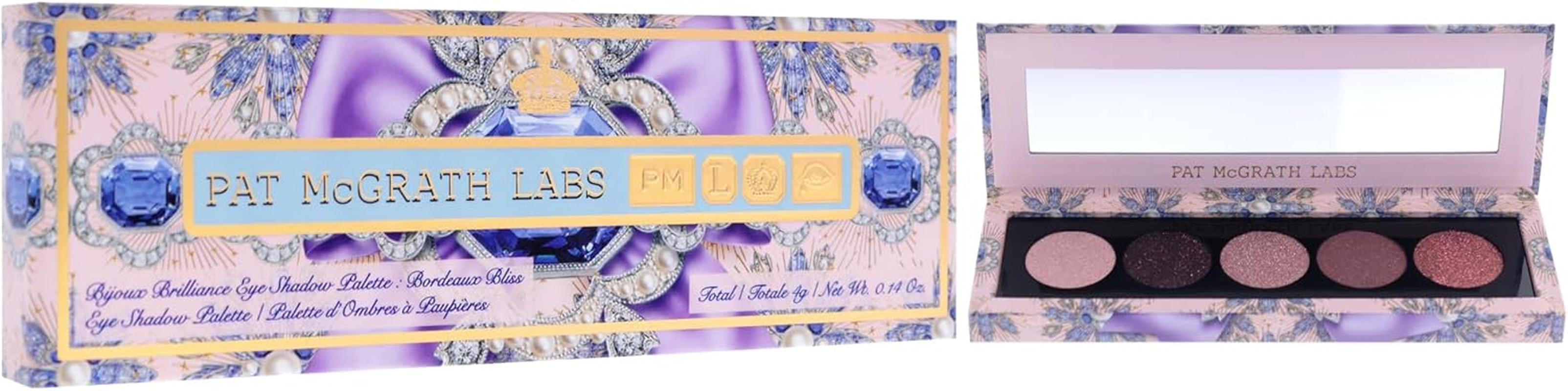 Bijoux Brilliance Eye Shadow Palette - Bordeaux Bliss by Pat Mcgrath Labs for Women - 0.14 Oz Eye Shadow