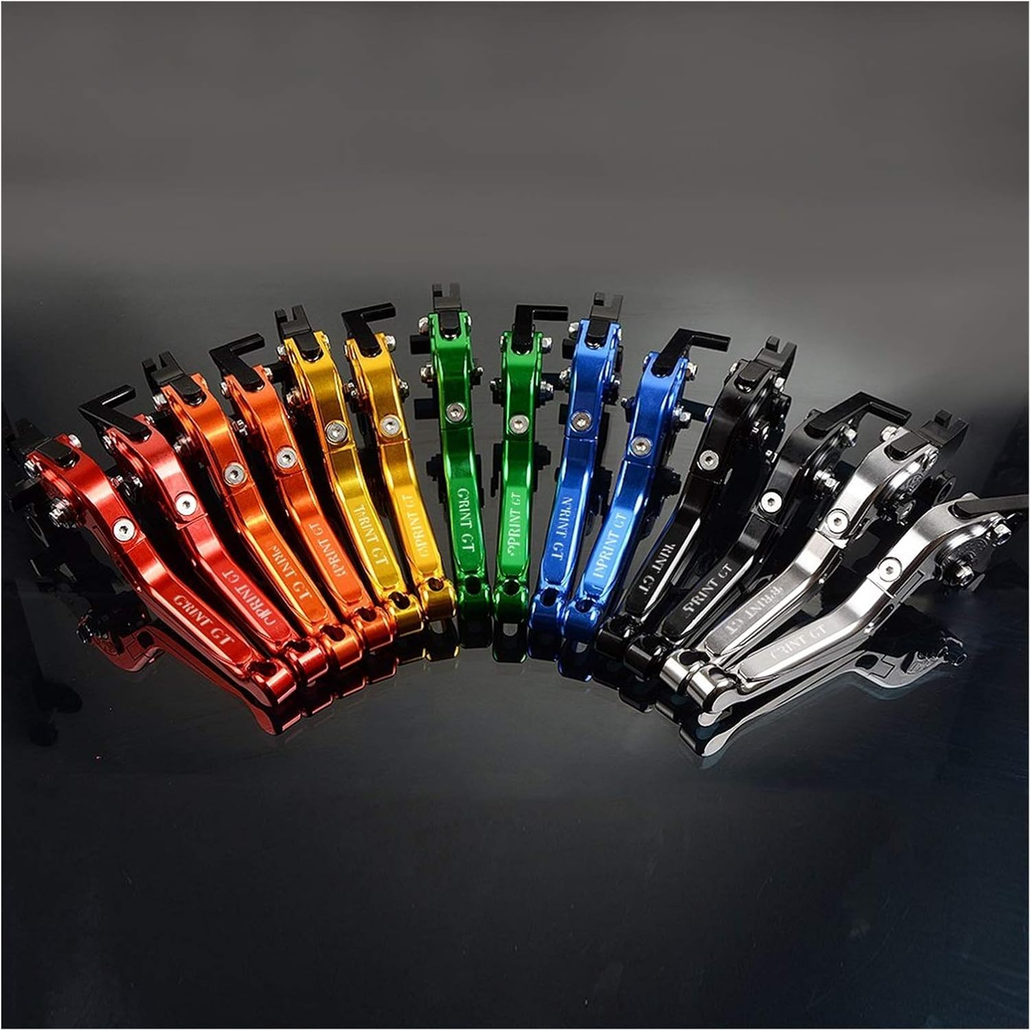 Motorbike Brake Clutch Lever for Triu&Mph Sprint GT 2011 2012 2013 2014 2015 CNC Aluminum Levers Motorcycle Brake Clutch Levers Foldable Extendable Adjustable (Color : 7)
