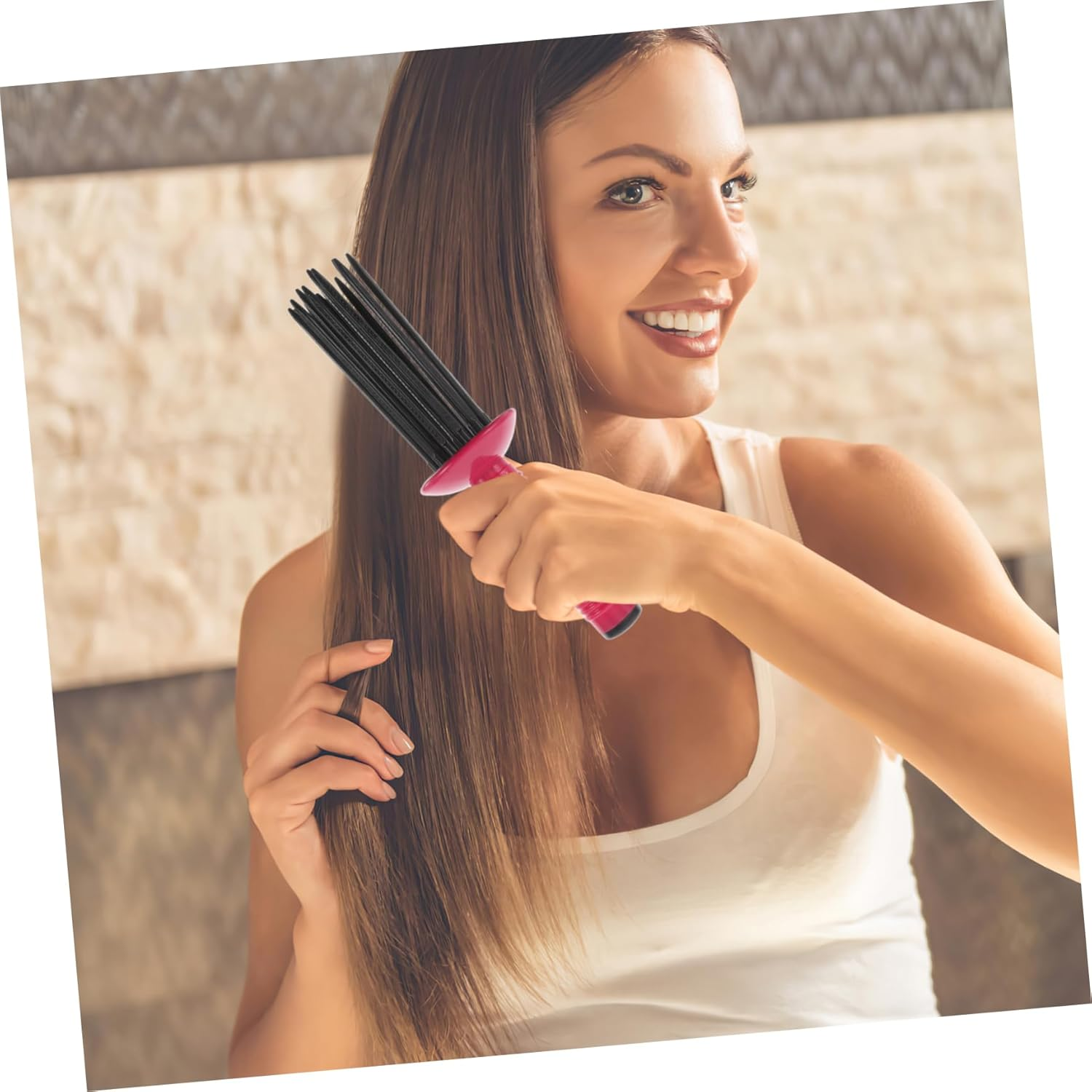 KAILIKETIY Curly Hair Maker Comb Hair Styling Brush for Fluffy Curls Wind Shaping Styling Tool For