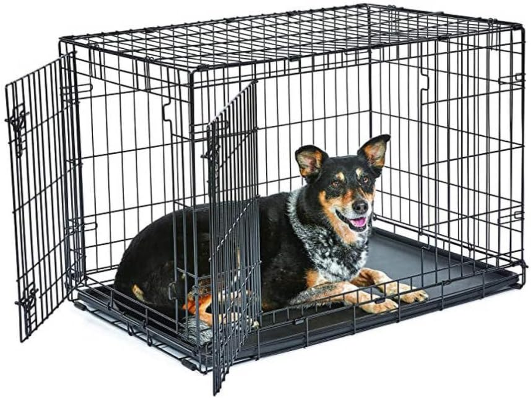 Salesbay 24Inch Collapsible Pet Dog Cage Metal Kennel Portable Cat Rabbit House image number 4