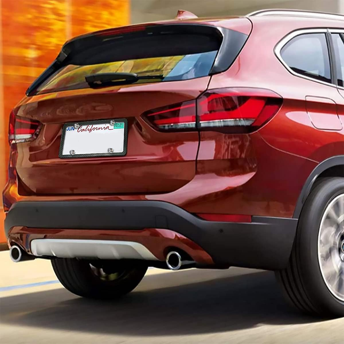 Universal License Plate Screws for Fastening License Plates, Nylon Screw Inserts, Frames and Covers on Cars and Trucks (Black) image number 3