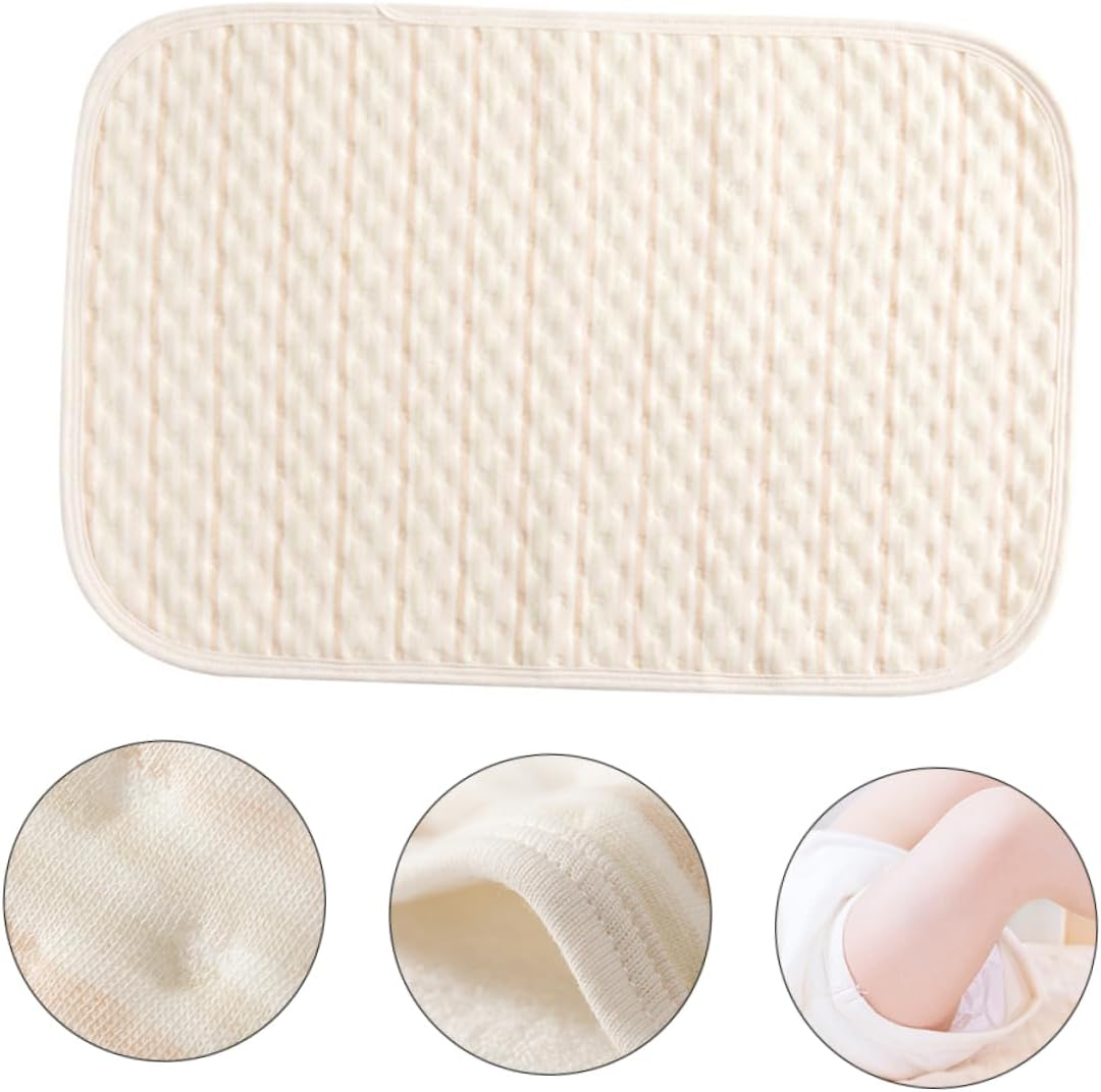 Vaguelly Baby Waterproof Urinal Septum Pad for Infants, Washable Cotton Diaper Changing Mat Water Absorption, Suitable for Newborns and Toddlers image number 6
