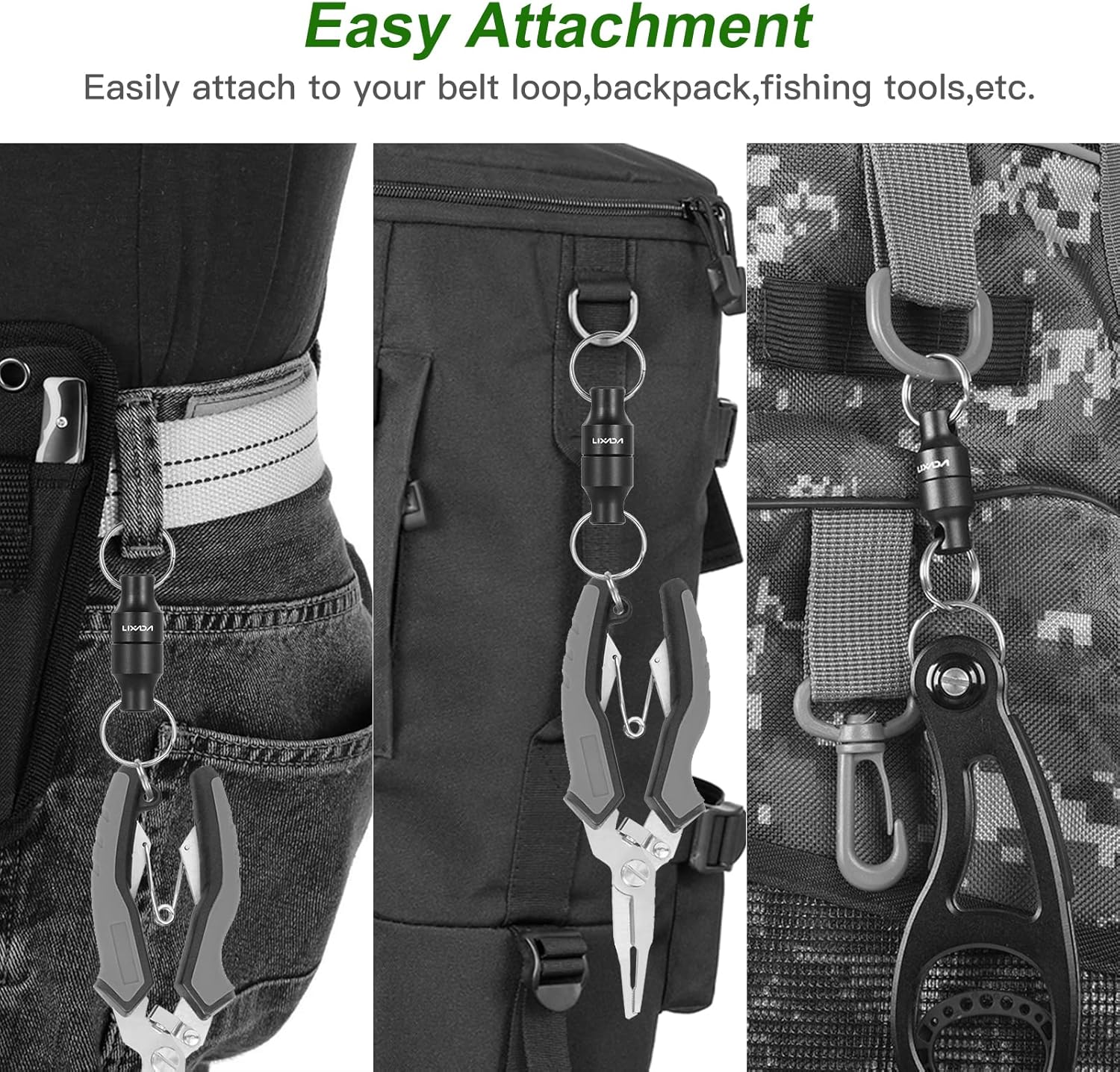 Mingzhe 3Pcs Fly Fishing Magnetic Net Release Holder Keeper Magnet Clip Landing Net Connector image number 5