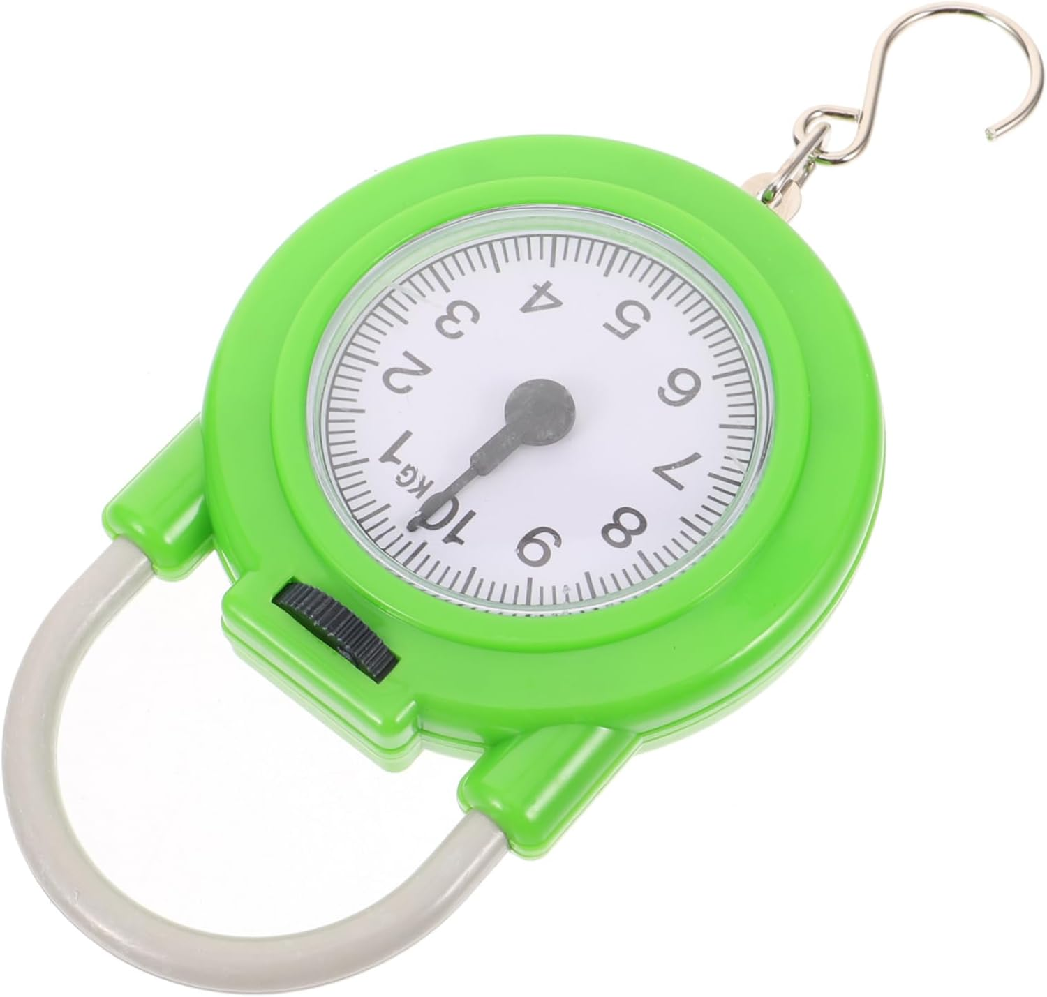 TOPPERFUN Portable Travel Spring Luggage Scale with Hook Small Manual Suitcase Weight Scale for Home and Travel Use in Fluorescent Green