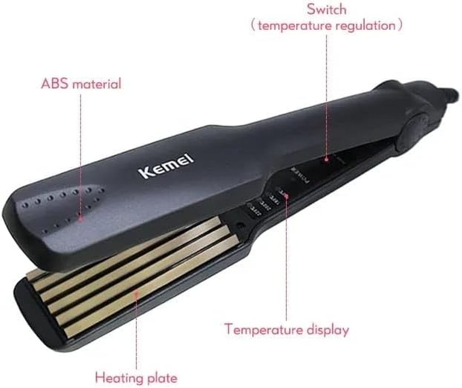 Professional Corrugated Hair Curler Tourmaline Ceramic Curling Iron Crimper Corn Plate Corn Perm Splint Hair Styling Tools 35D