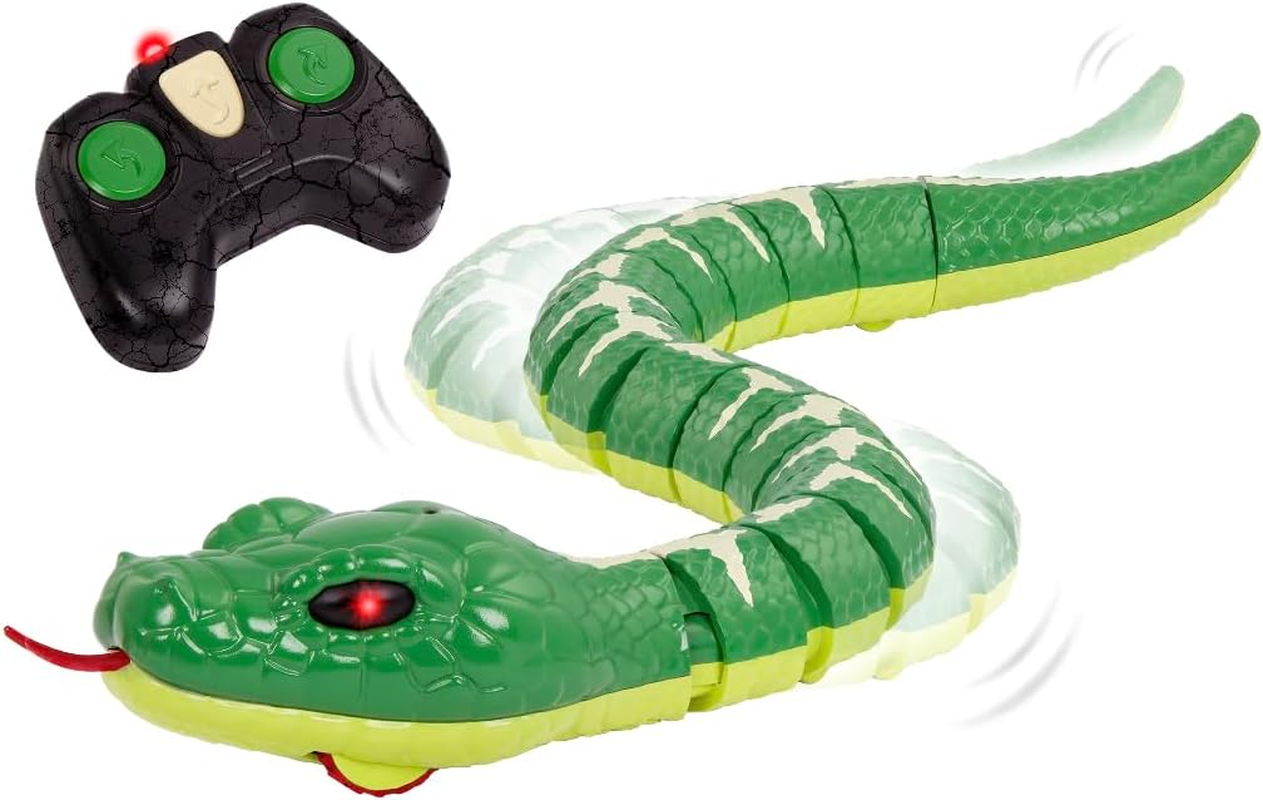 Terra by Battat &ndash; Remote Control Emerald Tree Boa Snake Toy, Realistic Moving Electronic Animal for Kids with Easy Operation, Fun Reptile Adventure, Includes Transmitter, Ages 6+ Years image number 5