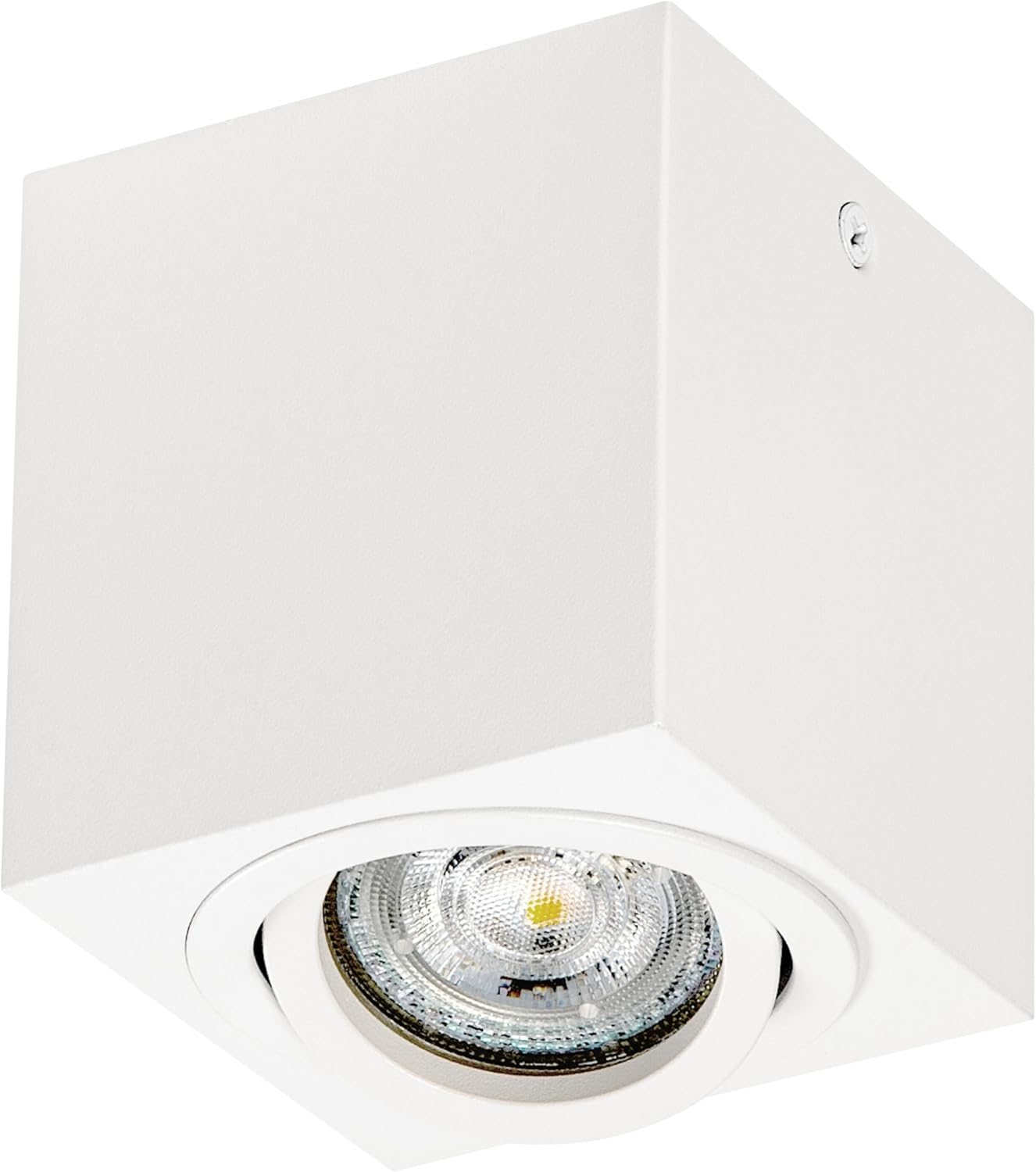 OSRAM Spot Surface Square Ceiling Spotlight, White, with GU10 Socket, Can Be Fitted with Simple or Smart Lamp, Flexible Beam Angle, Protection Class IP20, High-Quality Housing image number 3