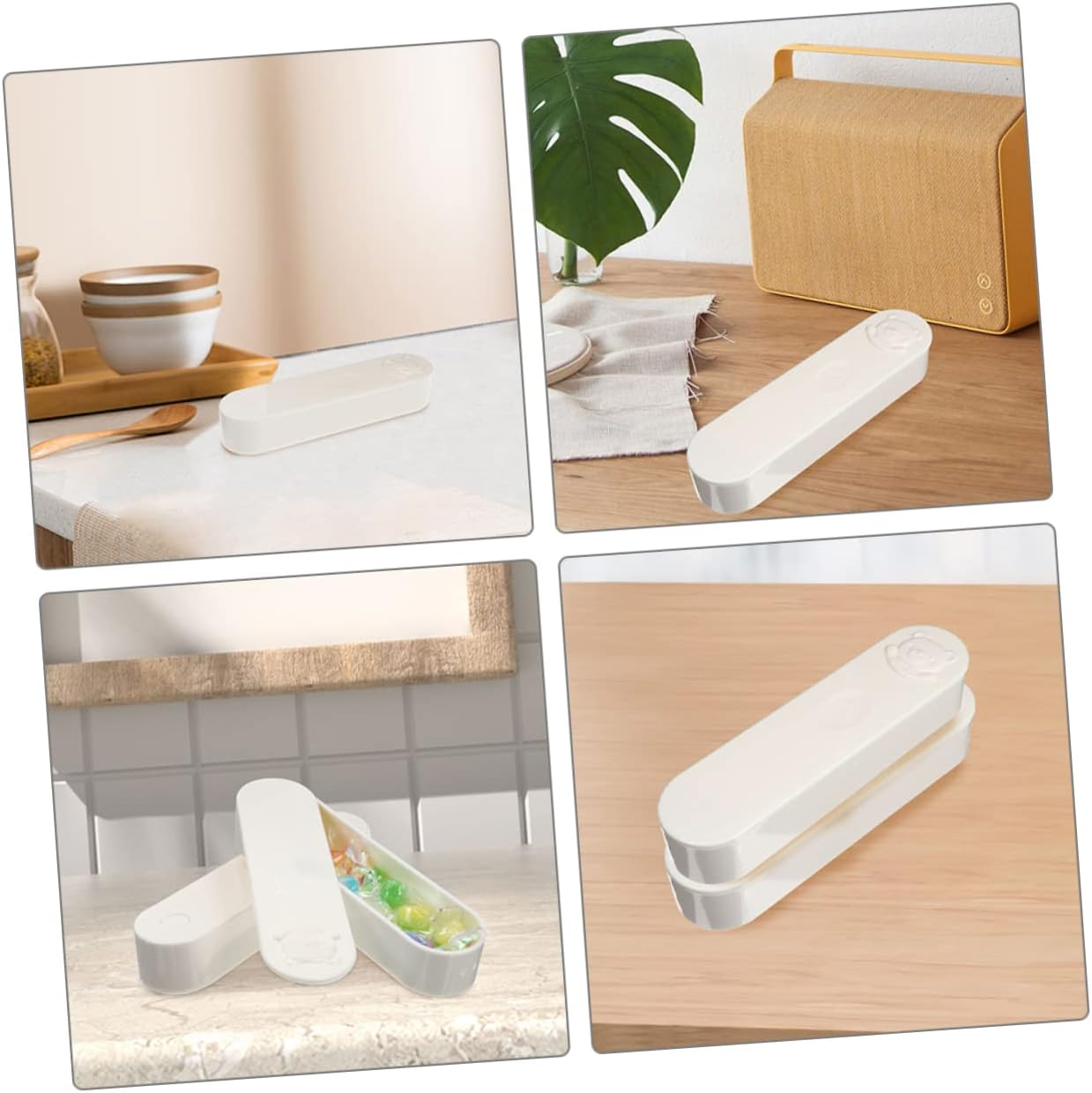 Minkissy Mini Cotton Swab Box Travel Case Bear Pattern Organizer for Toiletries image number 1