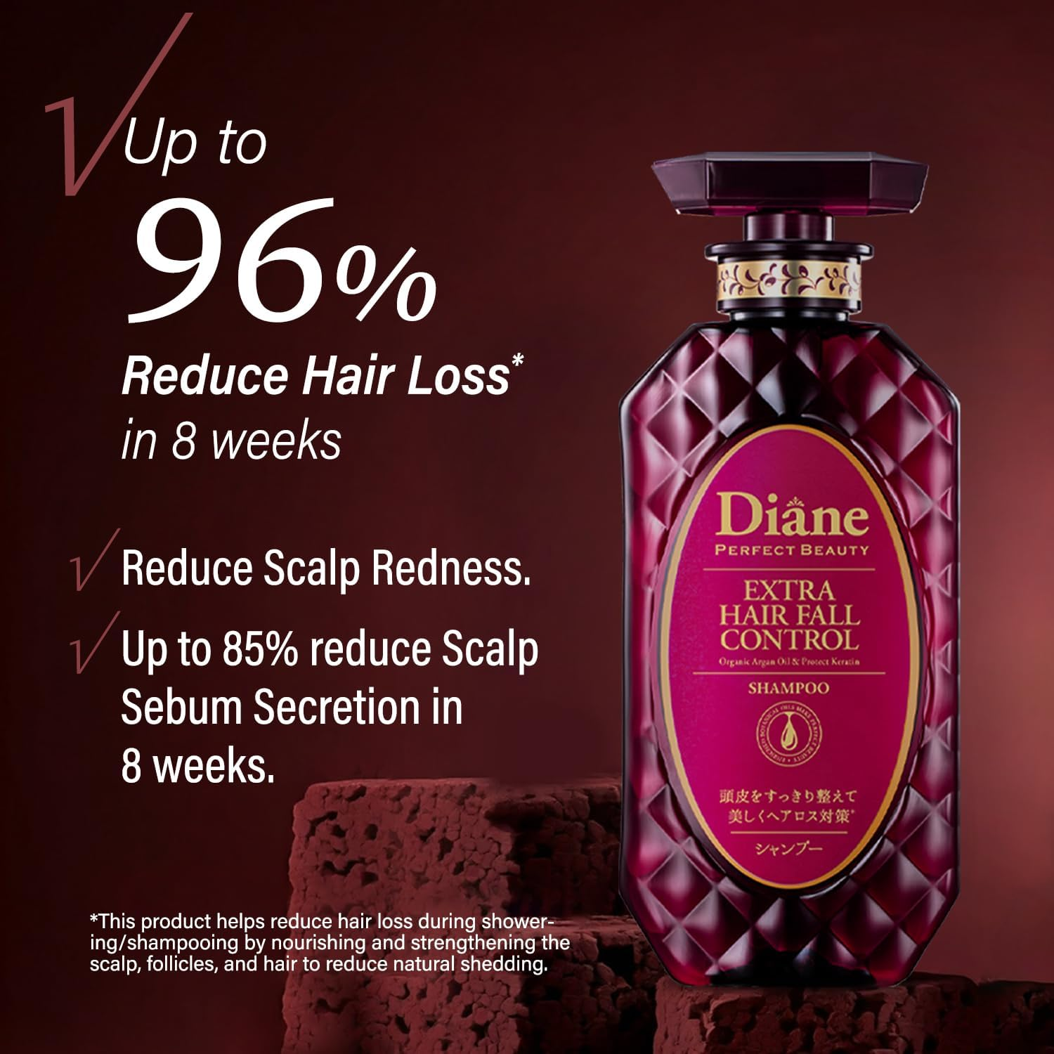Naturelab Moist Diane Perfect Beauty Extra Hair Fall Control Shampoo 450 Ml image number 4