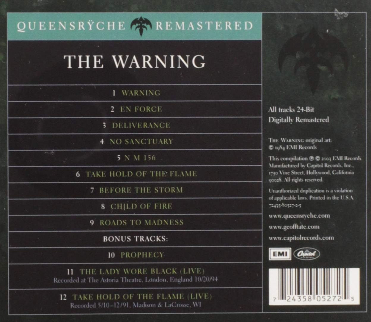 Queensryche'S Warning