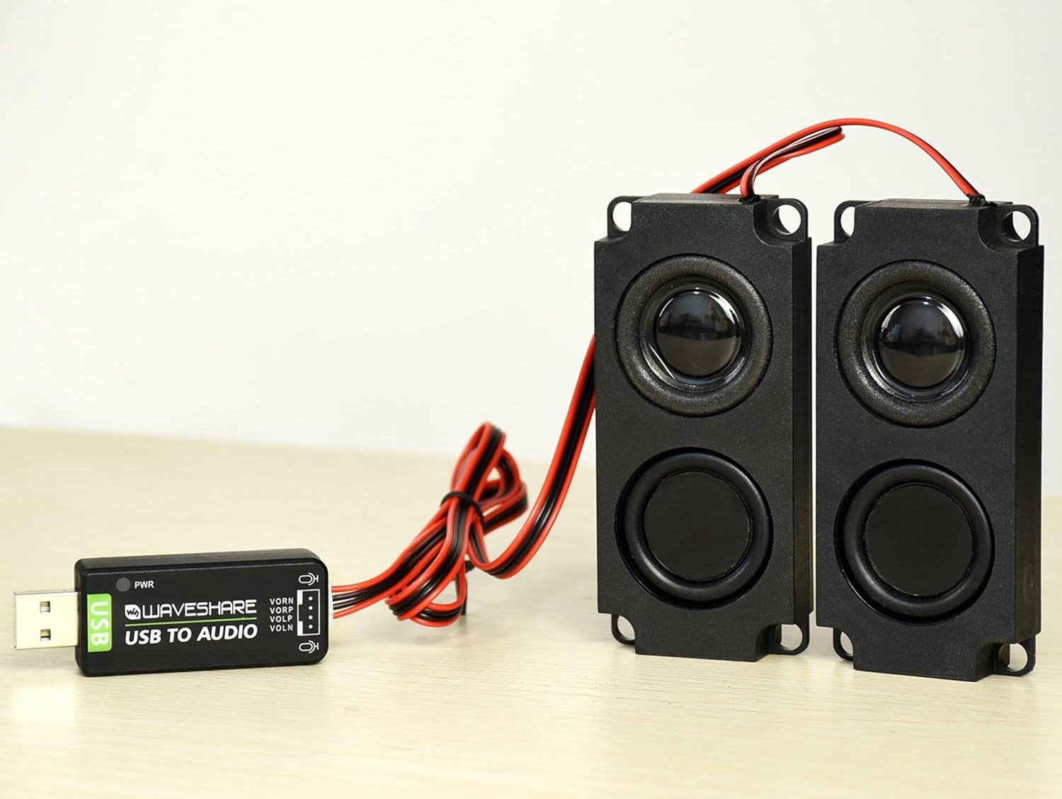 USB Audio Module USB Sound Card External Audio Converter Compatible with Raspberry Pi/Jetson Nano, Support Recording and Playback, Stereo Codec, Plug and Play, Comes with 8&Omega; 5W Speaker image number 5