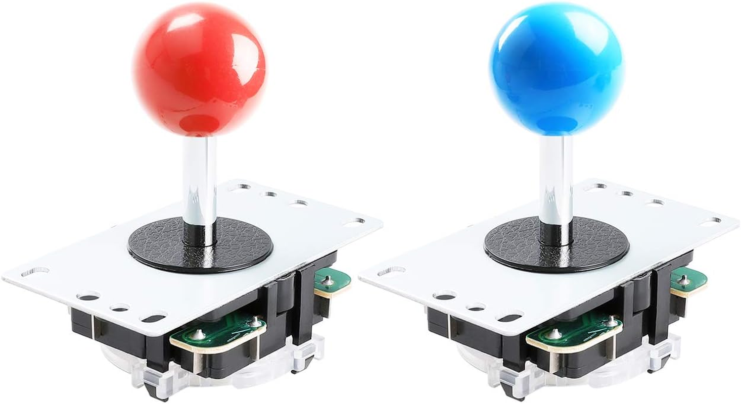 Qenker 2-Player LED Arcade DIY Kit for USB MAME PC Game DIY & Raspberry Pi Retro Controller DIY Including 2X Arcade Joystick, 20X LED Arcade Buttons, 2X Zero Delay USB Encoder (Mixed Color Kit) image number 4