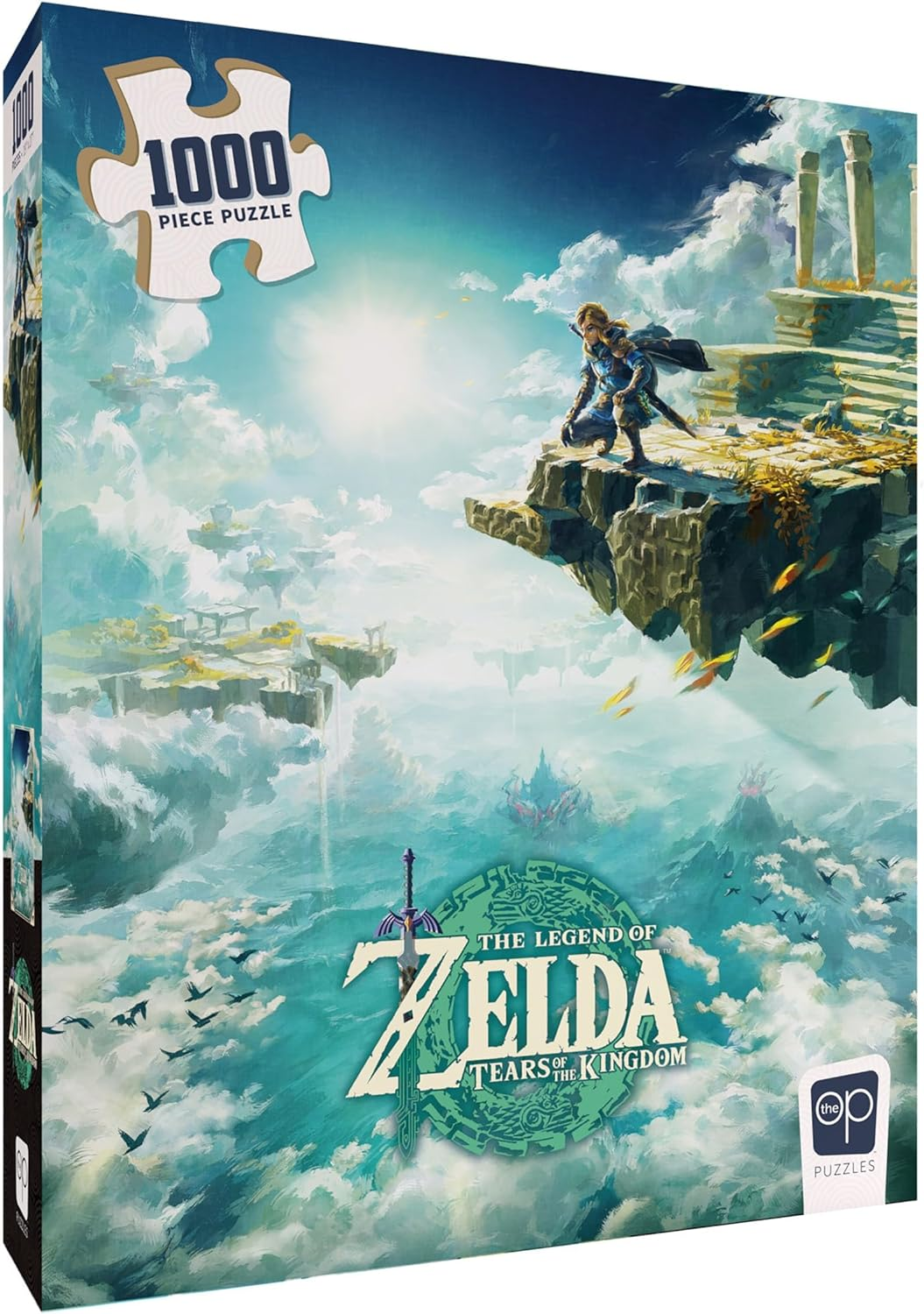 The Legend of Zelda Tears of the Kingdom 1000 Piece Jigsaw Puzzle | Collectible Puzzle Featuring Link from the Legend of Zelda Video Game | Officially Licensed Nintendo Merchandise