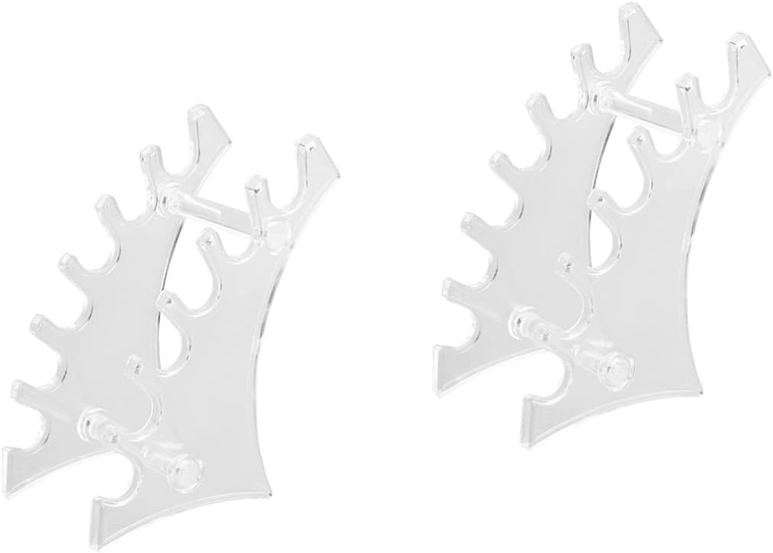 PLAFOPE 2Pcs Plastic Eyebrow Pen Stand Nail Art Pen Display Rack Pen Storage Holder Office Accessories Space-Saving Design