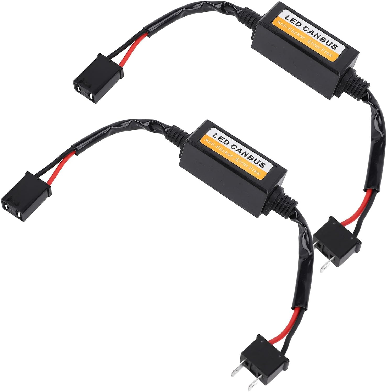 H7 LED Headlight Decoder Efficient Anti-Flicker Canbus Error Decoder Vehicle Lighting Conversion Kit, 2Pcs with Ideal Solution, Plug and Play, All Weatherproof for H7 Headlight image number 4