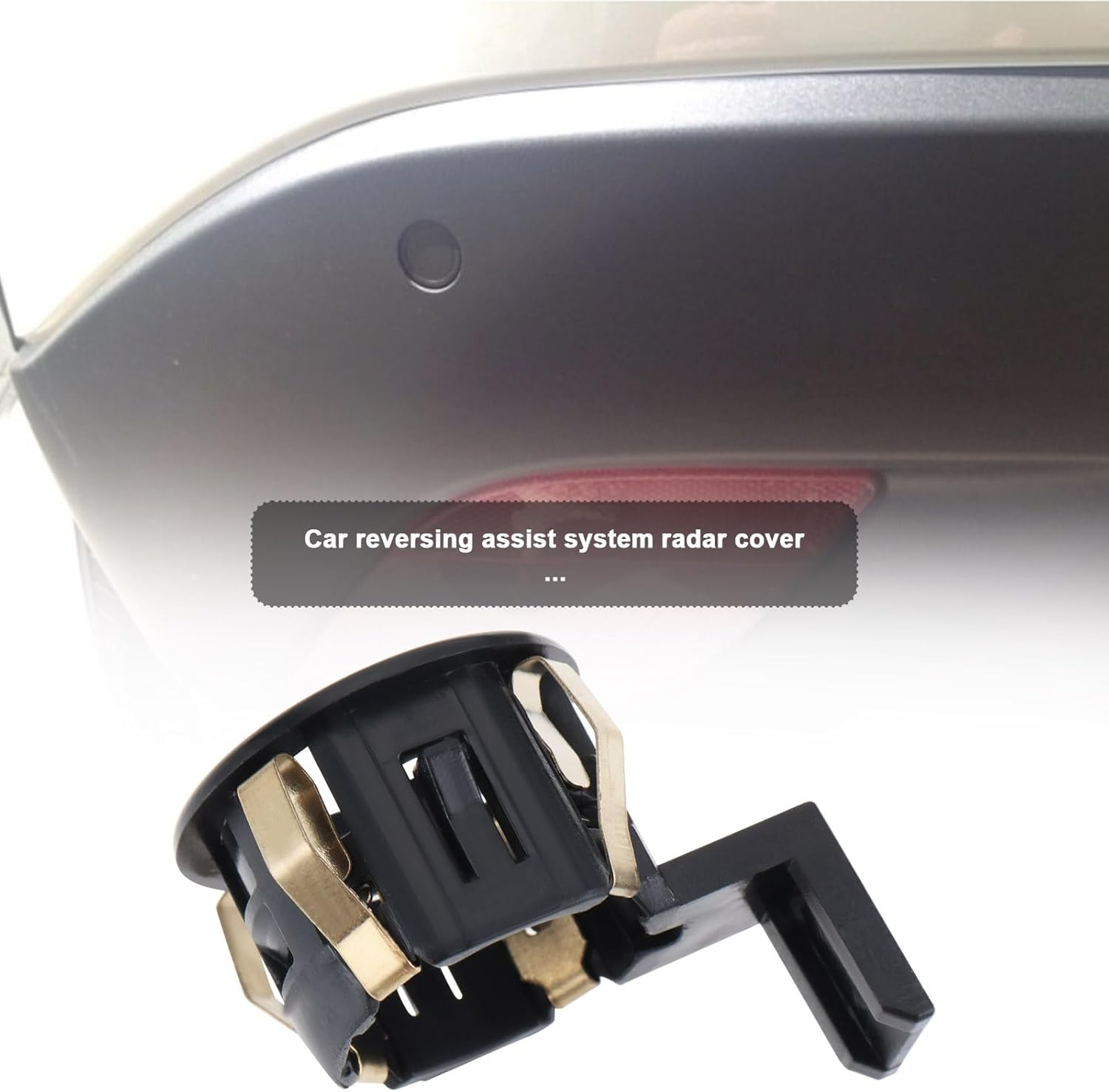 VGOL 2Pcs Car Parking Assist Sensor Shell Car Reversing Radar Cover 39681-TL0-G01ZD 8934833030 Compatible with Honda Compatible with Accord, Black image number 3