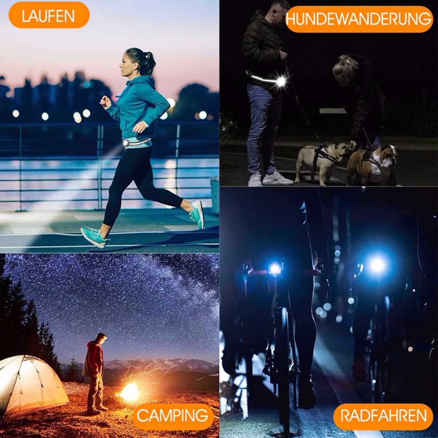 Running Belt Light, Waterproof Running Lamp, Rechargeable Waist Light, Night Running Light Belt, Reflective Running Gear, Belt Light for Runners, Outdoor Waist Light, LED Running Belt, image number 1