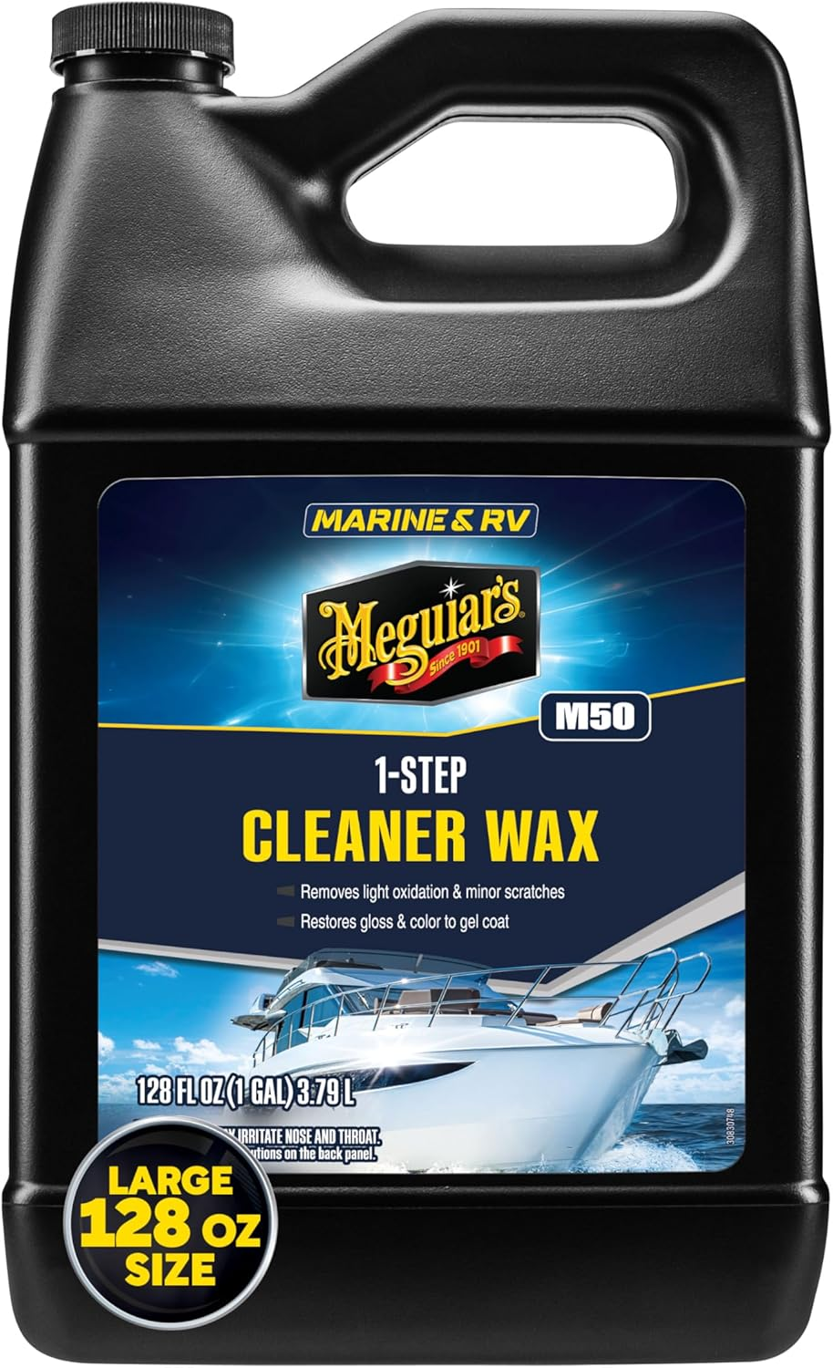 Meguiar&rsquo;S Marine & RV One Step Cleaner Wax - Provides Durable Long-Lasting Protection against Salt Air, Corrosion and the Sun&rsquo;S Ultraviolet Rays image number 4