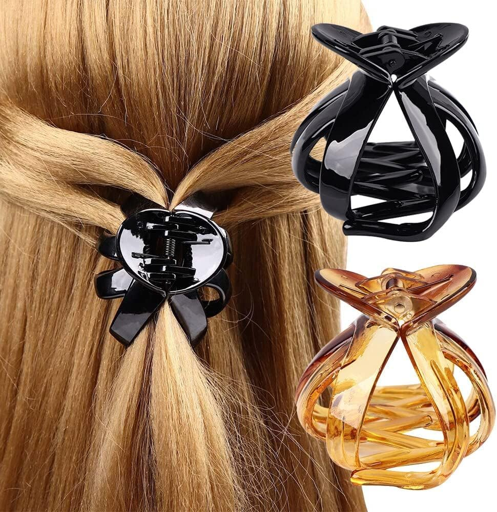 Pack of 4 Hair Clips Large Thick Hair - Hair Clips Octopus Hair Clips for Thick Hair Non-Slip Hair Clips Women Vintage Hair Accessories Girls