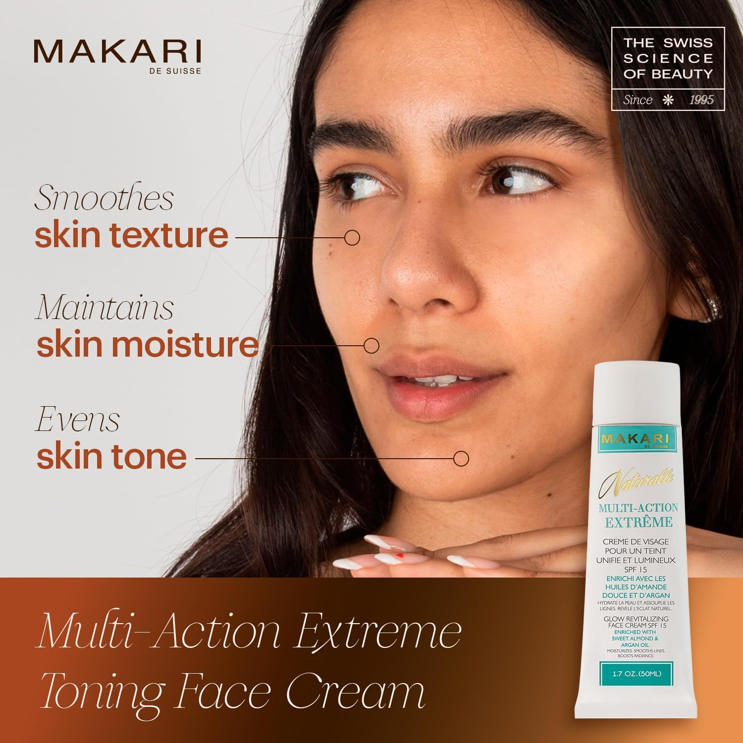 Makari Exclusive Tone Boosting Face Cream - Moisturizer with Ascorbic Acid - Moisturizer Cream for Dry, Normal and Maturing Skin - 1.7 Oz image number 3