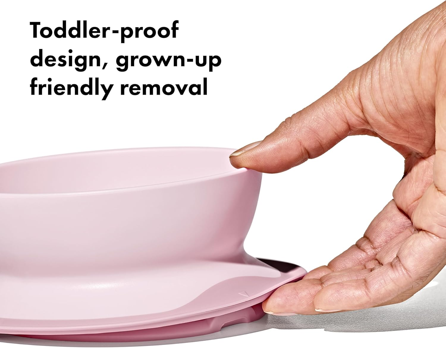 OXO Tot Stick and Stay Suction Bowl - Blossom image number 5