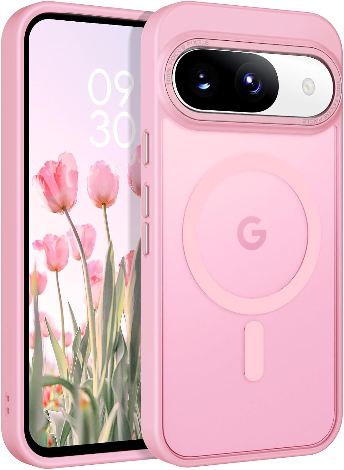 BENTOBEN for Google Pixel 7 Case, Magnetic Skin-Friendly Touch Slim Matte Phone Cases Compatible with Magsafe Wireless Charging, Rugged Shockproof Full Body Protective Cover for Pixel 7 6.3 Inch Black