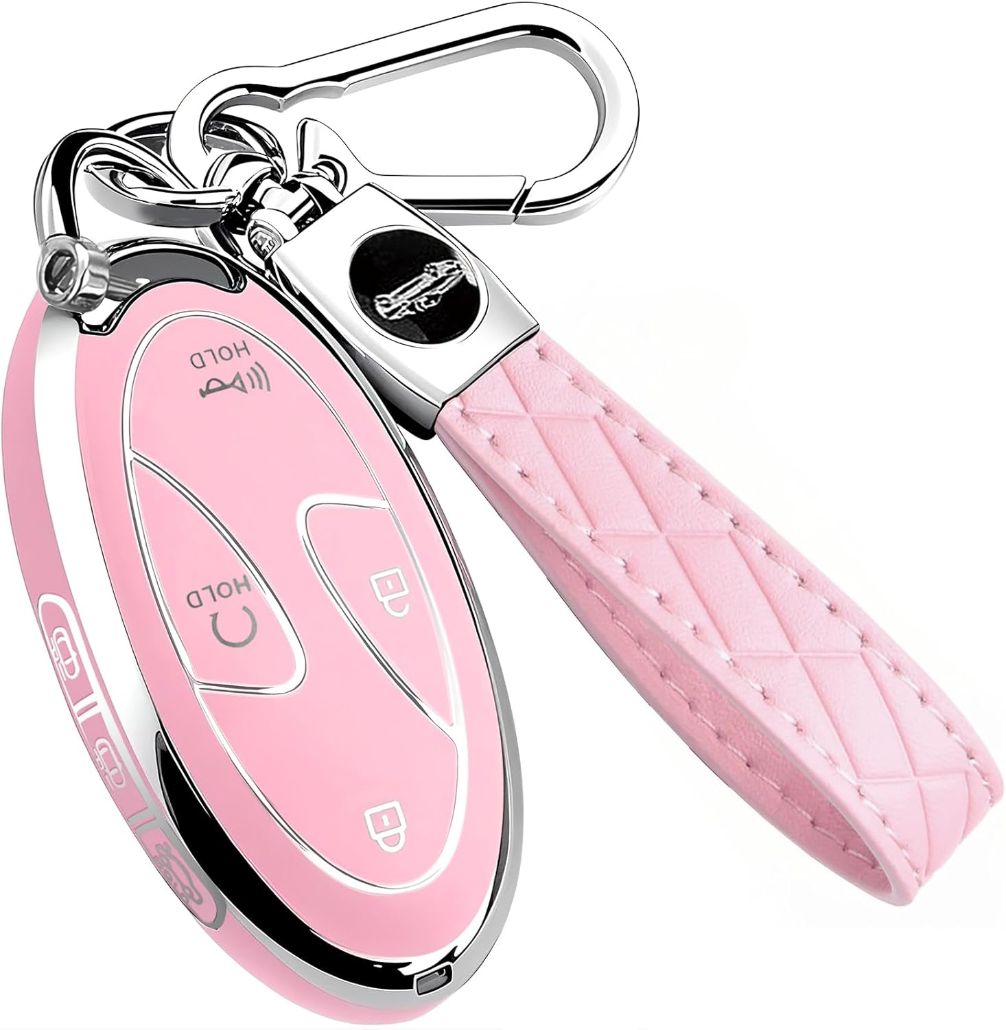 Compatible with Hyundai Key Fob Cover Accessories, Pink