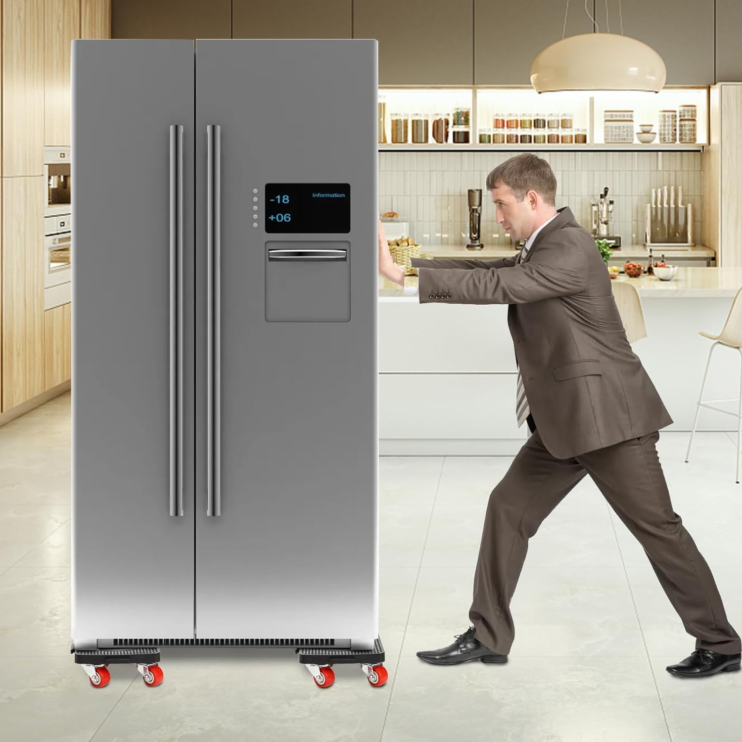 Mtxorvix 5 Pack Furniture Mover with Wheels and Furniture Lifter Set, 360&deg; Rotation Wheels Furniture Dolly Moving Tool for Easy Moving Heavy Furniture,Refrigerator,Sofa,Cabinet,Bed,300 Kg Capacity image number 2