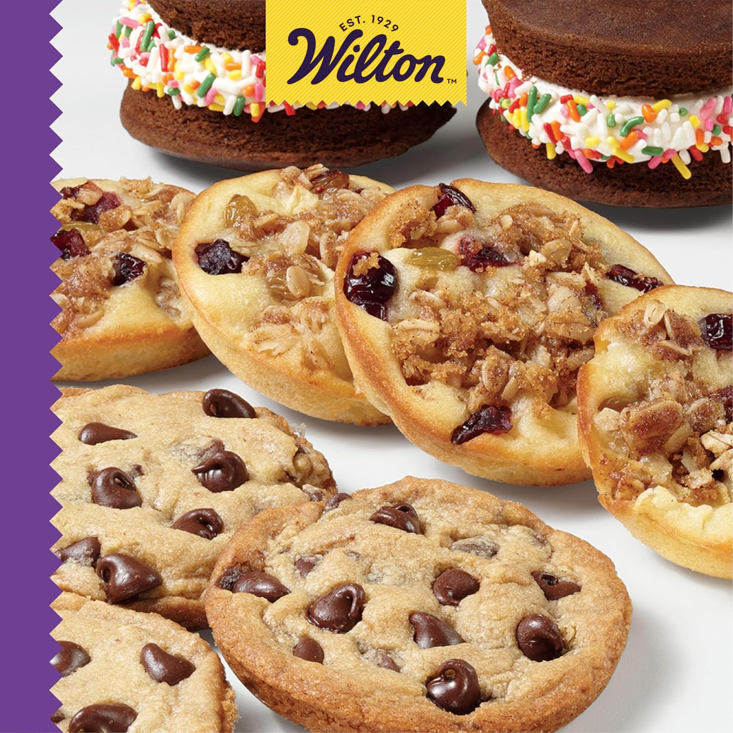 Wilton Perfect Results Premium Non-Stick Bakeware Muffin Top Pan - the Shallow Baking Cups Make Perfect Muffin Tops, Drop Cookies or Whoopie Pie Shells, 12-Cavity, Steel image number 4