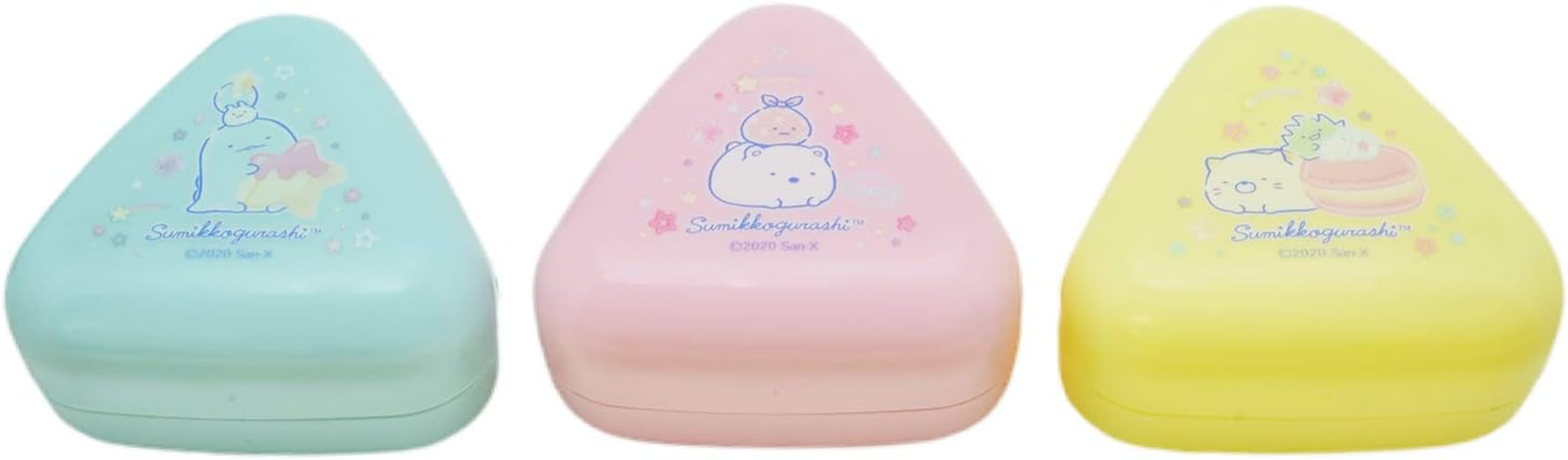 OSK LS-2 Lunch Box, Sumikko Gurashi Rice Ball Case, Set of 3, Made in Japan, Microwave-Safe, Stylish, Cute, Simple, Easy, Time-Saving, for Adults, Kids, Students, Unisex image number 5
