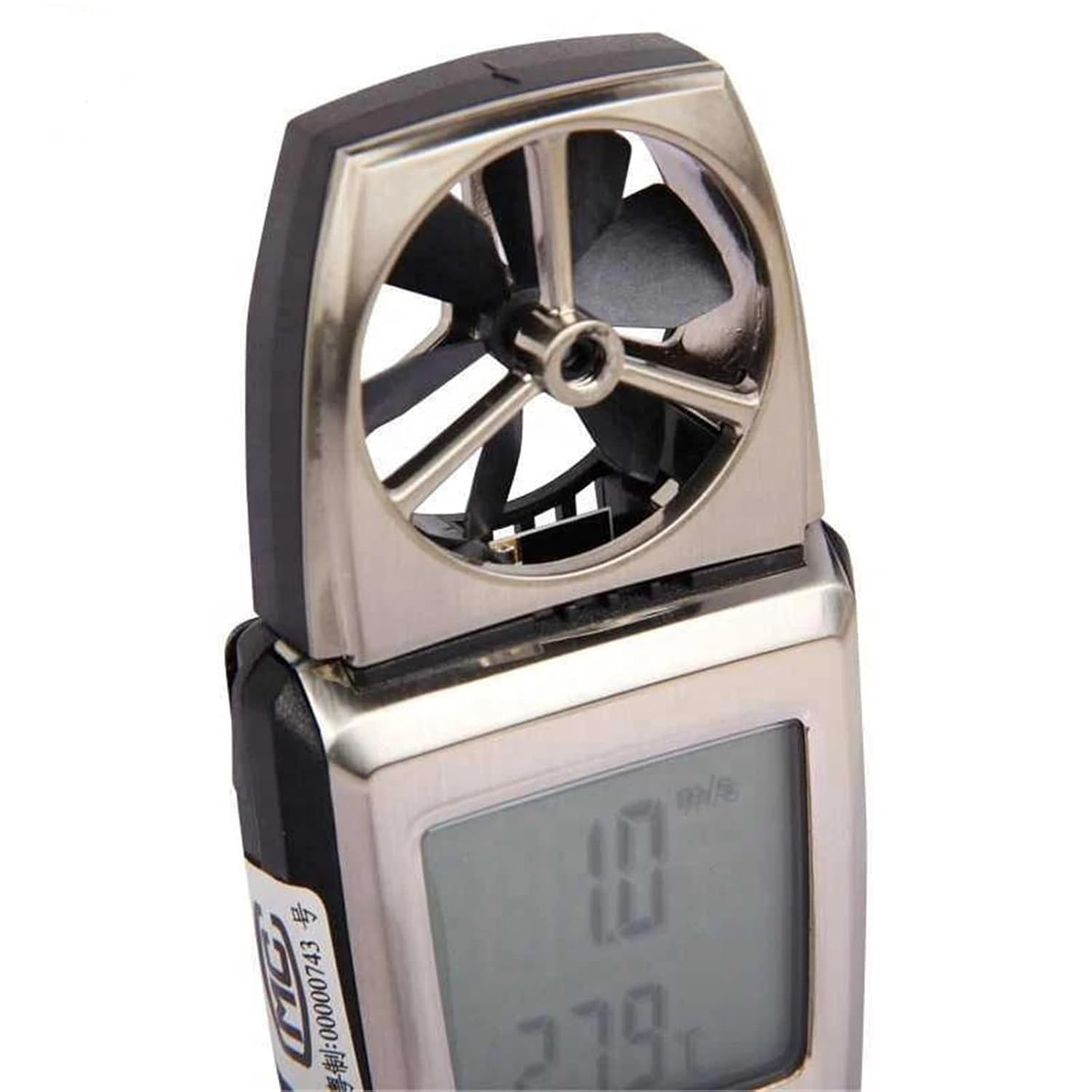 Digital Vane Anemometer Air Speed Velocity/Temperature Meter Tester image number 4