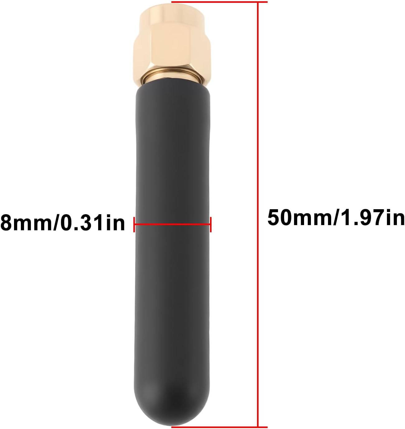 Ecsing 2PCS Lora Network Connector Antenna Helium HNT 868Mhz 2.5Dbi for Connecting to Lora Gateway Router image number 3