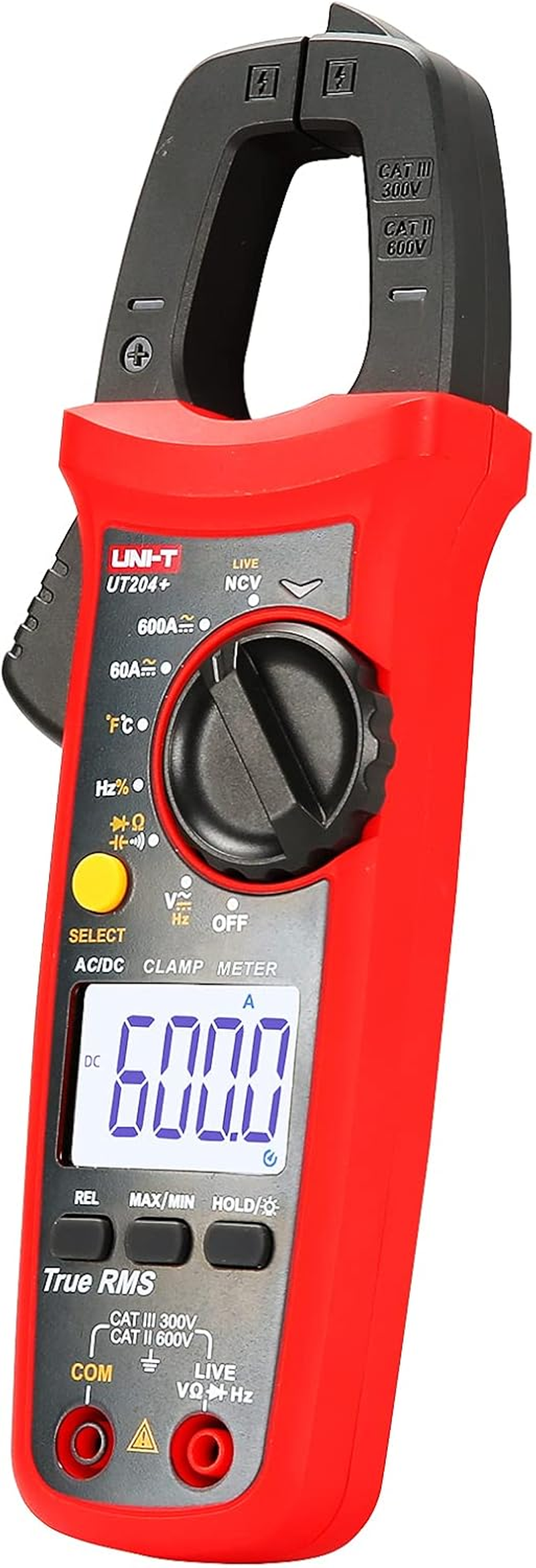 UNI-T UT204+ Digital Clamp Meter Temperature AC DC Current Voltage Resistance Tester Multimeter image number 4