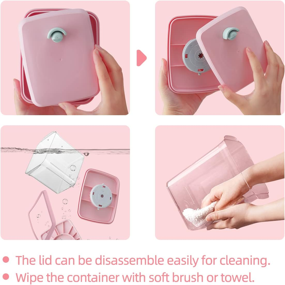 Ankou Formula Container - 1700Ml Airtight Formula Dispenser One Button Handy Milk Powder Container Bpa-Free Storage Containers with Scoop and Scraper Transparent 730G image number 1