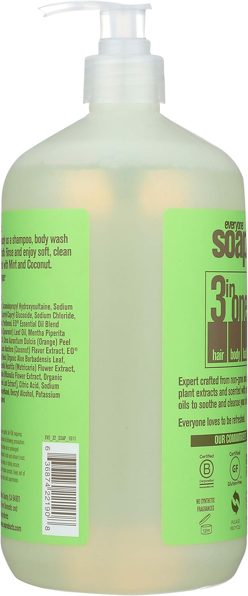 Eo Products Everyone Soap Mint & Coconut, 950Ml
