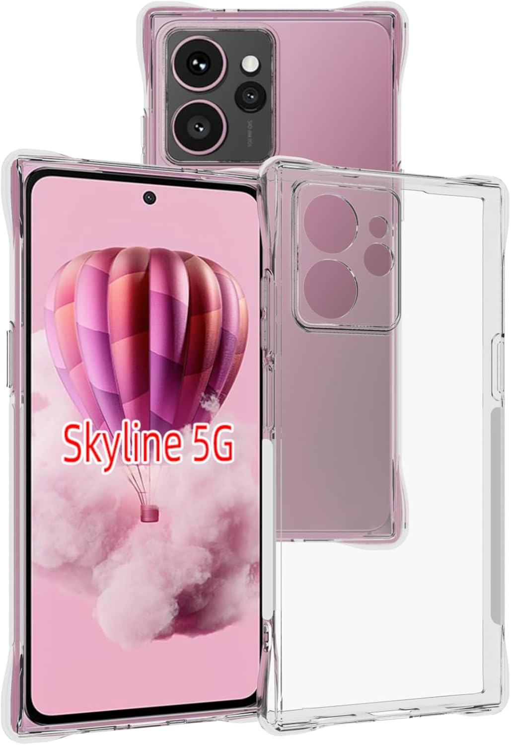 USTIYA Case for HMD Skyline Case Clear TPU Four Corners Protection Cover Transparent Soft image number 2