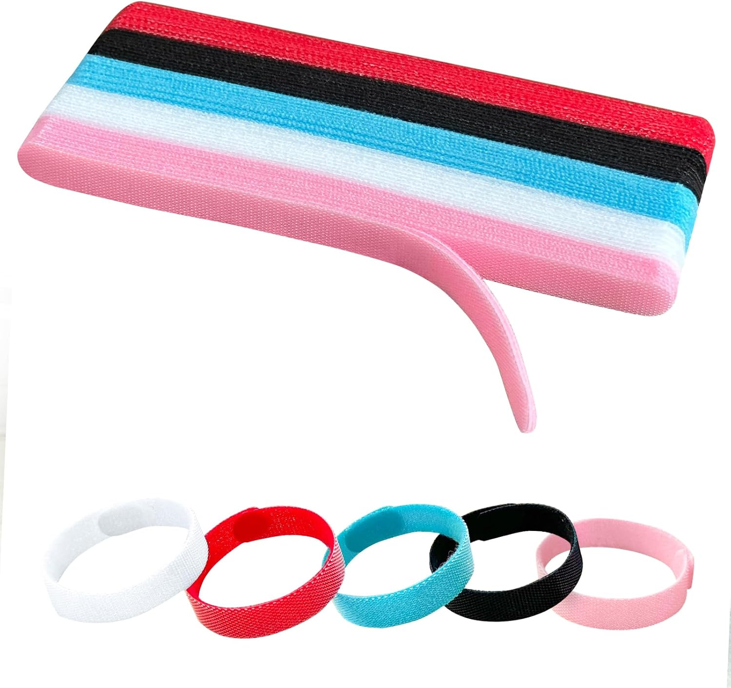 YOVXLO 50PCS 6 Inch Reusable Cable Ties Wire Ties Cord Organizer Cable Organizer Adjustable Management，Microfiber Cloth Used for Computer Link Cable Cord Management USB Cable Ties (Purple)