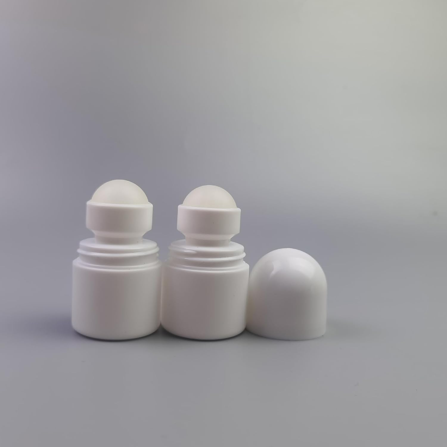 6PCS White Roller Bottles Plastic Roll on Applicator Roller Container Deodorant Refillable Sunscreen Roller Dispenser for Oil Perfume image number 2