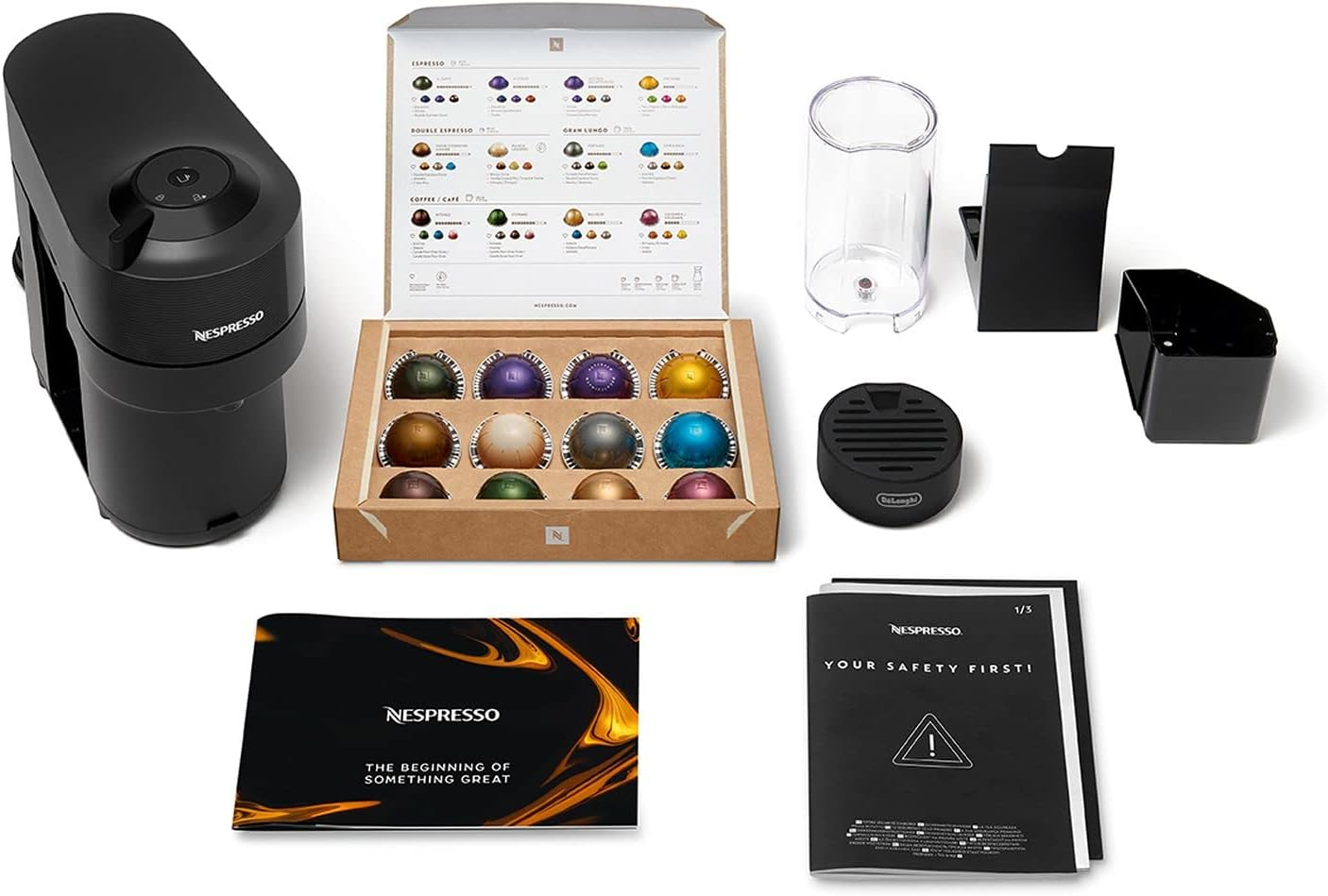 De'Longhi Nespresso Vertuo Pop ENV90.B, Capsule Coffee Machine, Single-Serve Pod Coffee Machine, 4 Cup Sizes, Nespresso Starter Pack, Centrifusion Technology, Smart Connectivity, Liquorice Black image number 4